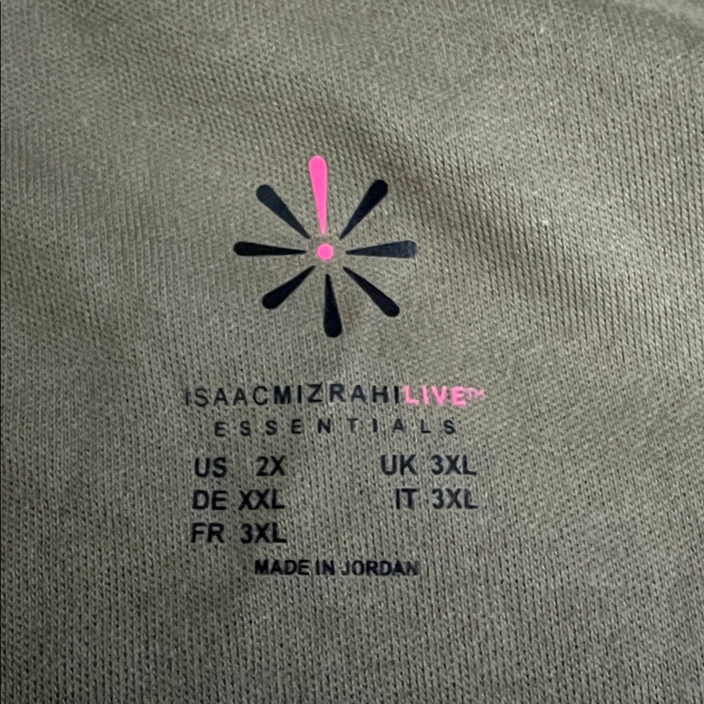 NWOT Isaac Mizrahi Olive Green Essentials Cardigan - Picture 3 of 4